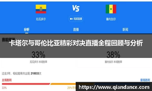 卡塔尔与哥伦比亚精彩对决直播全程回顾与分析